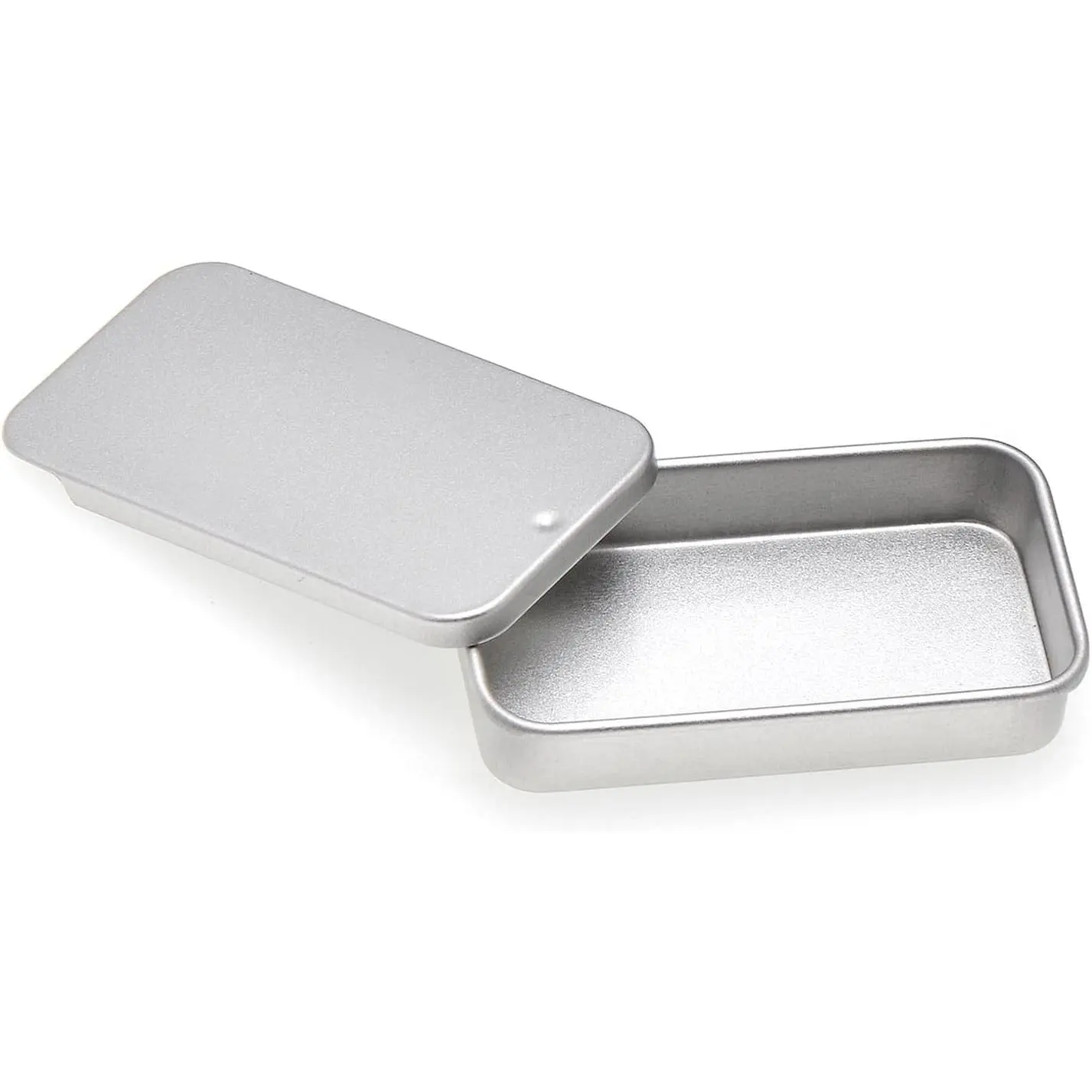 5 PCS Tiny Tin Box Containers - Slide Top Mini Storage Organizers - 2.36" x 1.34"