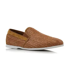 Ferro Aldo Jiro woven casual loafers, in Tatami Brown, Men's Size 6.5 - 13