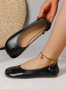 Women's Split Toe Shoes, 17 Colors Available, 2026 Spring New French Style Flat Ballet Mary Jane, Super Comfortable Casual Shoes