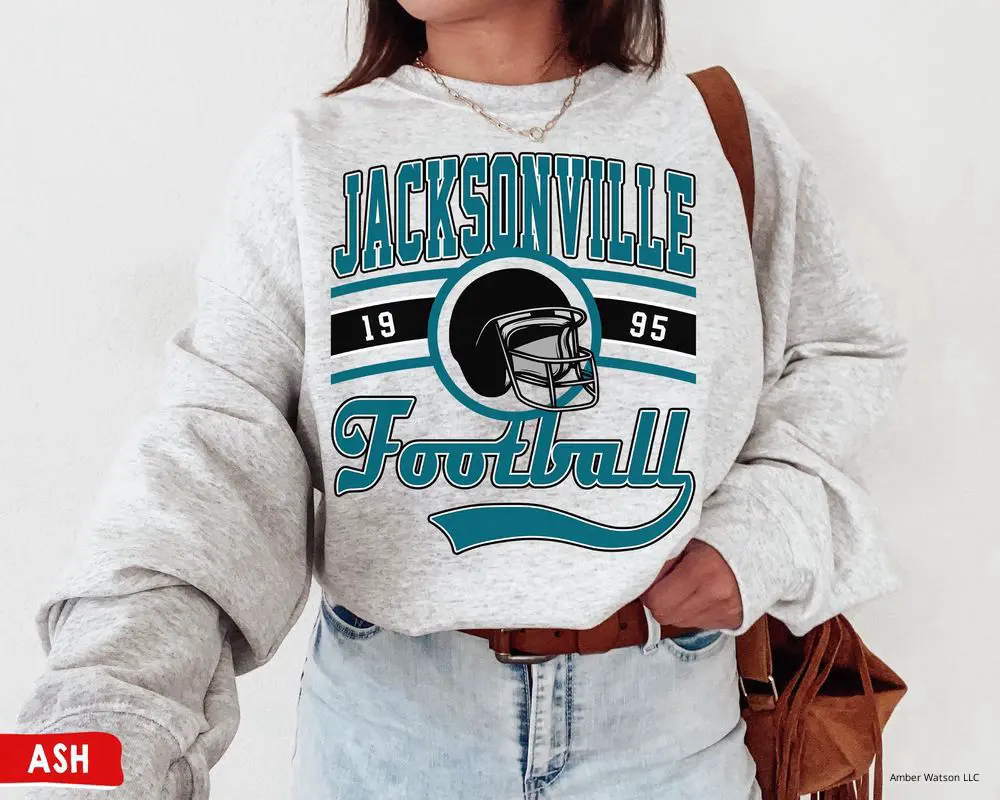 Jacksonville Football Crewneck Sweatshirt / T-Shirt / Hoodie, Vintage Jaguars Sweatshirt, Hoodie,  Jacksonville Game Day Shirt, Jaguars T-Shirt, Jaguars Fans