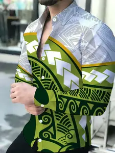 Men's Breathable Lapel Long Sleeve Cardigan