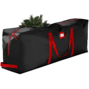 Zober Christmas Tree Storage Bag - Artificial Trees - Tear Proof 600D Oxford Fabric Waterproof Christmas Tree Bag For Storage Box For Xmas - Strong, Durable Handles - Card Slot