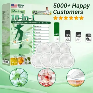 Moringa Advanced Nano Microdarts Patch, 10-In-1 Formula, Skin Firming, Natural Ingredients, Suitable for All Skin Types