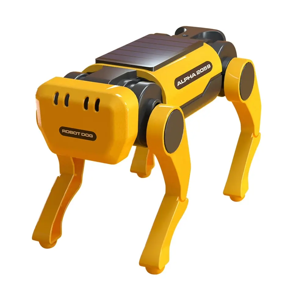 Gift Science and Education Solar Energy Robot Dog DIY Technology Gadget