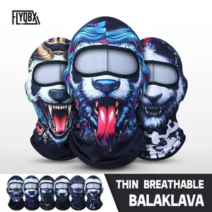 Unisex Panda Print Baracuda Hat, Fashionable Sporty Headwear, Moisture-Wicking Breathable Material Mask, Outdoor Cycling Helmet, All-Season Use