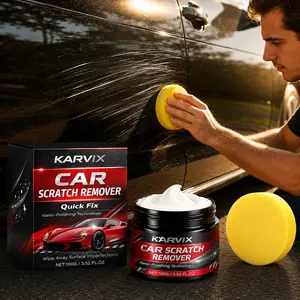 Scratch and Swirl Remover Kit 100g Car Scratch Remover Compound for Light Scratches Swirl Marks and Scuffs Improves Paint Appearance Easy Hand Application Car Detailing Tools