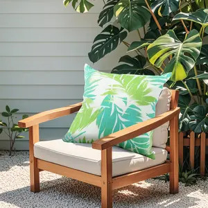 Outdoor Throw Pillow Covers (18x18 in) - Waterproof, Fade-Resistant Patio Cushion Covers for Garden, Porch - Soft, Comfortable Camping & Hiking Sleeping Gear Decor