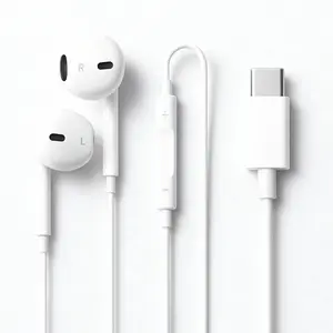 USB C Headphones 2 PACK for iPhone 15/16/17 Phone Earbuds with Microphone & Volume Control HiFi Stereo Type C Earphones for Galaxy Pixel OnePlus