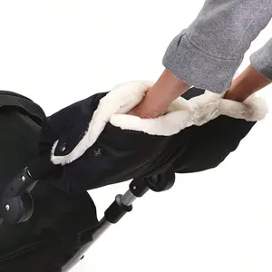 Baby Stroller Windproof Gloves, Winter Warm Handlebar Covers, Fleece Lined, Baby Shower Party Gift, Winter Stroller Accessories