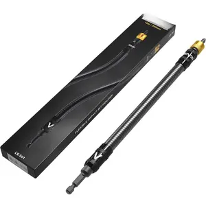 Drill Bit Holder, 12-Inch Flexible Extension, Quick-Release with 1/4-Inch Hex Shank | Rated for 3600 RPM, Guaranteed High Performance (LX-501)