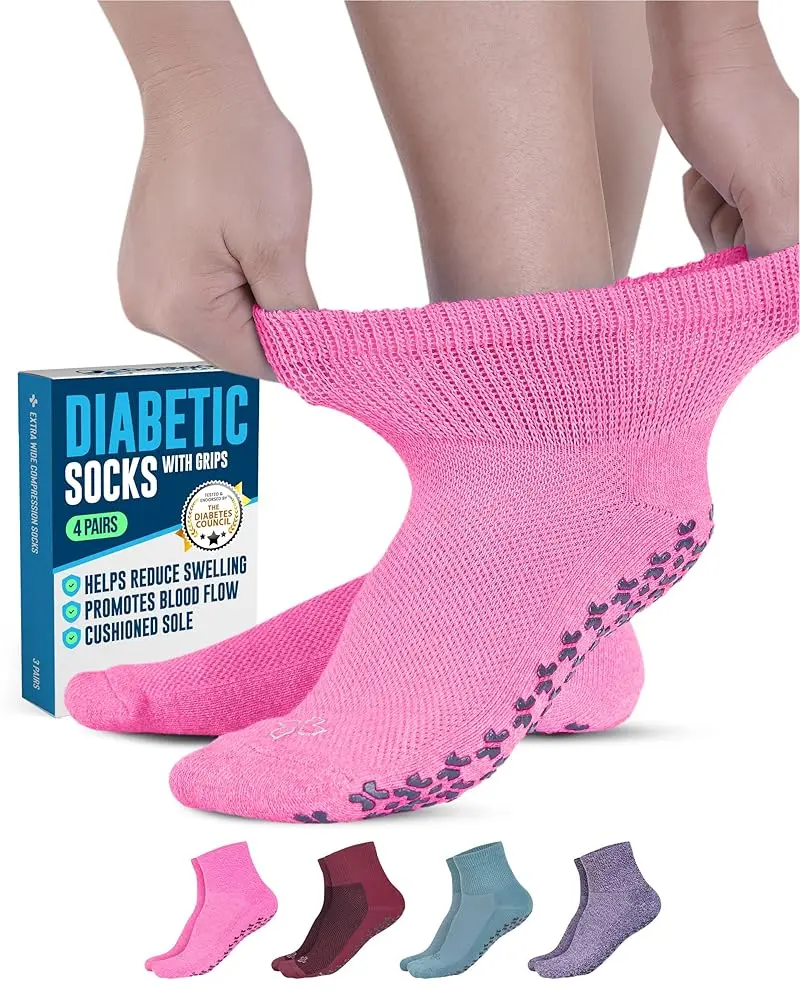 Red/Fuchsia/Teal/Purple - 4 Pairs