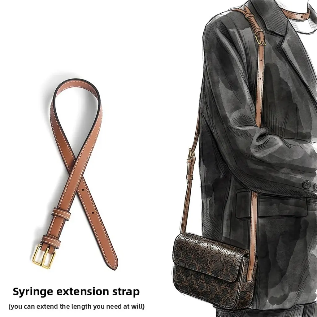 Adjustable Leather Shoulder Strap Replacement for Triomphe Style Handbags – Short Underarm Strap Upgrade
