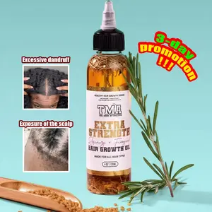 Extra Strength Rosemary & Fenugreek Hair Growth Oil 4oz  Herb Infused Growth Oil  Made For All Hair Types Thickening Regrowth Formula Haircare