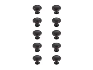 Elegant Decor KB2005-ORB-10PK 1.3 in. Logyn Oil-Rubbed Bronze Mushroom Knob, Set of 10