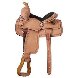 Cowboy with Barb Wire Youth Saddle
