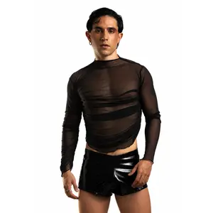 Midnight Mesh Top