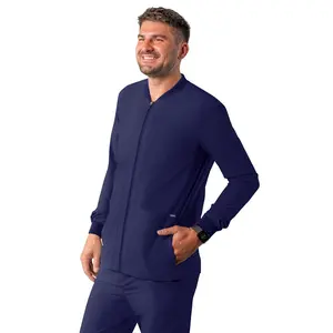 Addition Men's Bomber Zipped Jacket(Addition) by Adar XXS-3XL / NAVY