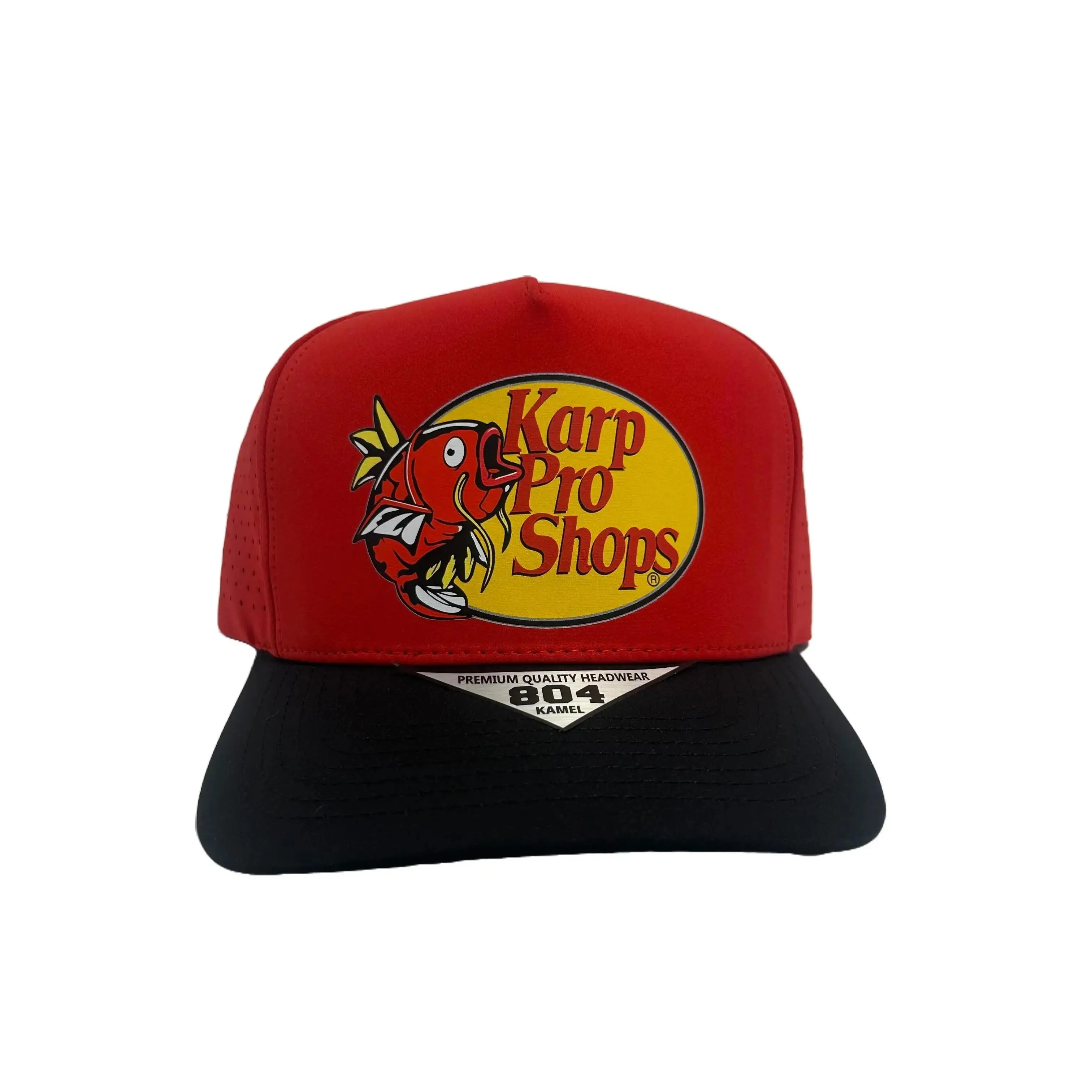 BBs Customwear KarpPShop 5 Panel Hats karp Design Unisex Cotton Snap-Back Baseball Cap for Fishing Classic Snapback Hand Wash Only