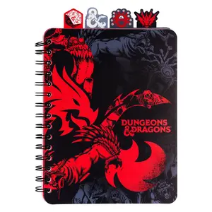 Dungeons & Dragons Monsters 4-Tab Spiral Notebook With 160 Dotted Sheets