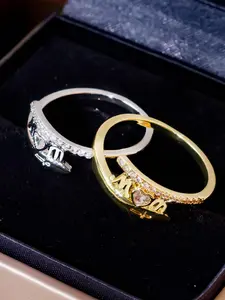 New Fashion Simple Mom Letter Ring, Elegant Zirconia Jewelry, Perfect Gift for Mother's Day Birthday Christmas, Women's Special Present