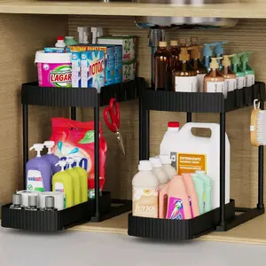 multi purpose pull out  under sink kitchen organiser