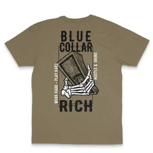 Blue Collar Tradesman T-Shirt, Blue Collar Rich, Support The Trades, Tradesmen Shirt, Construction Worker Tee, Drywall, Electrician, Plumber Apparel Fabric Menswear Top Prints