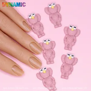 6 pcs KAWS Nail Designer Charms (Pallet Slipper Pink)