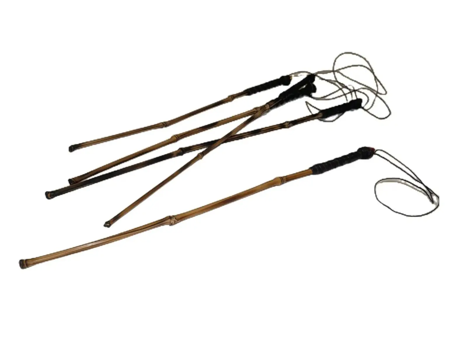 Magic Wand - Bamboo & Leather Spellbinding Accessory for Halloween Costumes & Games - Different colors for different spells. Masks Colorful