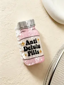 Anti-Paranoia Pill Hair Claw Clip, Acrylic Shark Clip, Fun Novelty Women's Hair Accessory, Unique and Creative Hairstyle Tool, Hair Bun Accessories