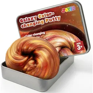 Gold Galaxy Color-Changing Putty, Slime for Kids 4.2oz, Therapy Putty, Fidget Toys Adults, Squishy Sensory Toys for Kids, Anxiety Stress Relief Gifts for Adults, Desk Fidgets