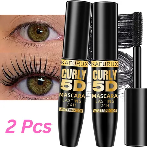 Buy One Get One Volumizing Eyelash Mascara Volume Mascara Waterproof Fiber Voluminous Lengthening, Dense Curled Lashes, Long-Lasting Formula, Ideal Valentine Gift for Women, Essential Makeup