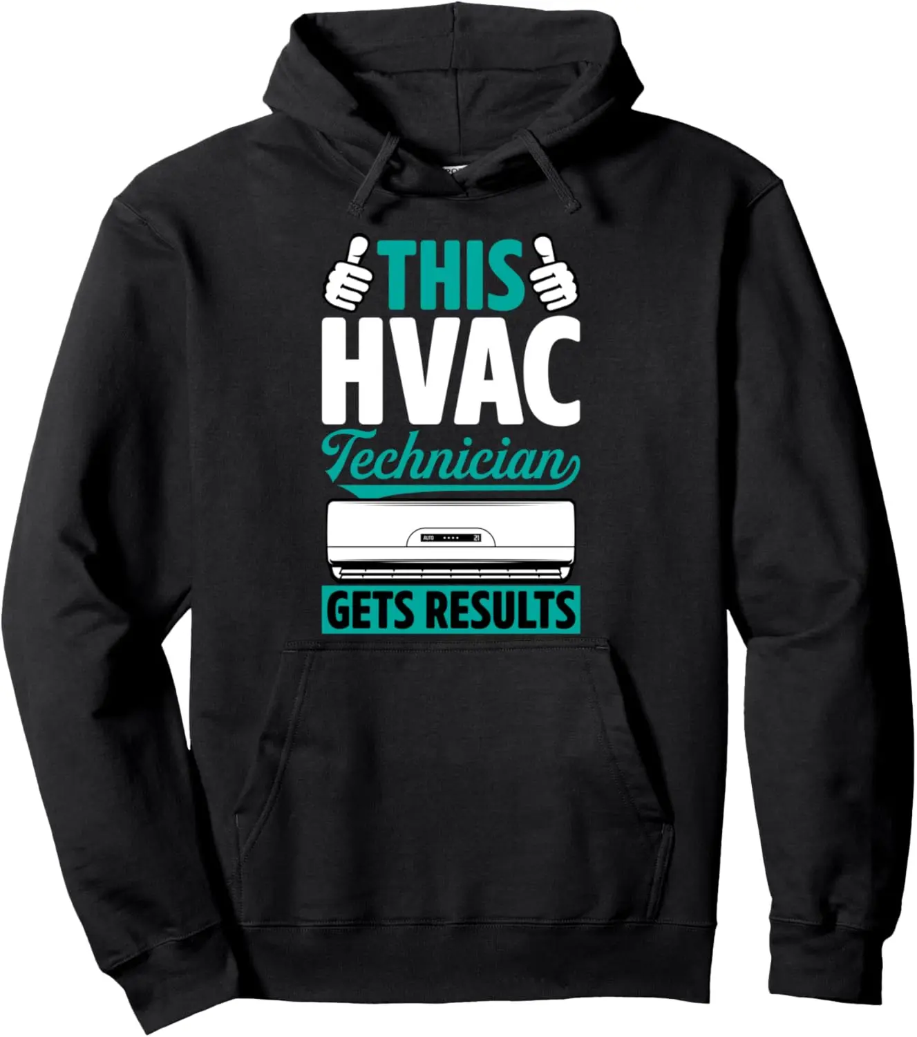 This HVAC Technician Gets Results Pullover Hoodie