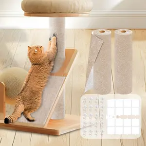 2PCS 39.4"x15.8" Self-Adhesive Cat Scratch Mats – Trimmable DIY Cat Scratcher Pads for Couch, Wall, Doors Furniture Protection, Durable Anti-Scratch Cover for Cat Towers Replacement Pads summervibes