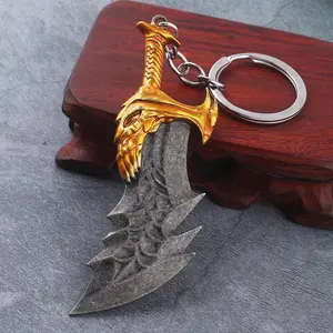 New God of War 4 Kratos Sword Keychain Pendant Keyring Jewelry Men And Women key chain Accessories