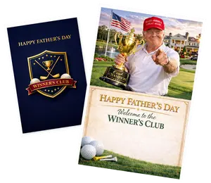 Funny Father’s Day Card with Audio "Welcome to the Winner’s Club" Funny Golf Talking Greeting Card with 30 Second Voice Message for Dad