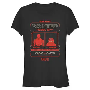 Juniors Womens Star Wars: Andor K-2SO and B2EMO Dead or Alive T Shirt