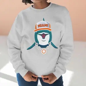 [SALE UP TO 50% + FREE SHIP] - Miami Dolphin Sweatshirt Football Fan Sweater Gift Idea Premium Sweatshirt, Cozy Unisex Sweatshirt