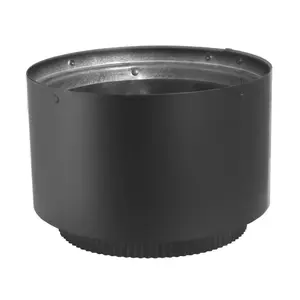 DuraVent DVL 6DVL-AD 6 Inch Double Wall Vent Section Stovetop Adapter, Black