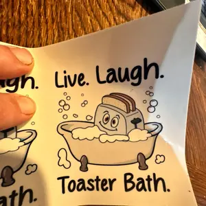 Live laugh tbath sticker