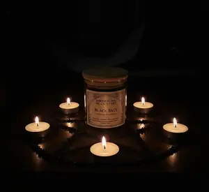 American Occultist Black Salt Jar 4 oz Canister for Protection Hex-Breaking Banishing Warding Uncrossing Shadow Work Ritual Use