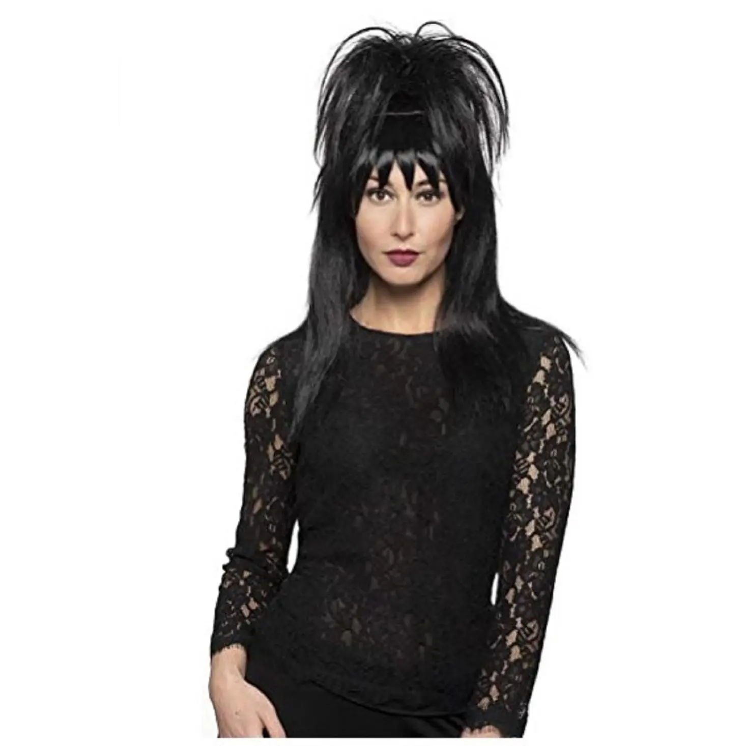 Lydia Wig - Black - 1980's - Beetlejuice - Lydi - Costume Accessory - Adult Teen