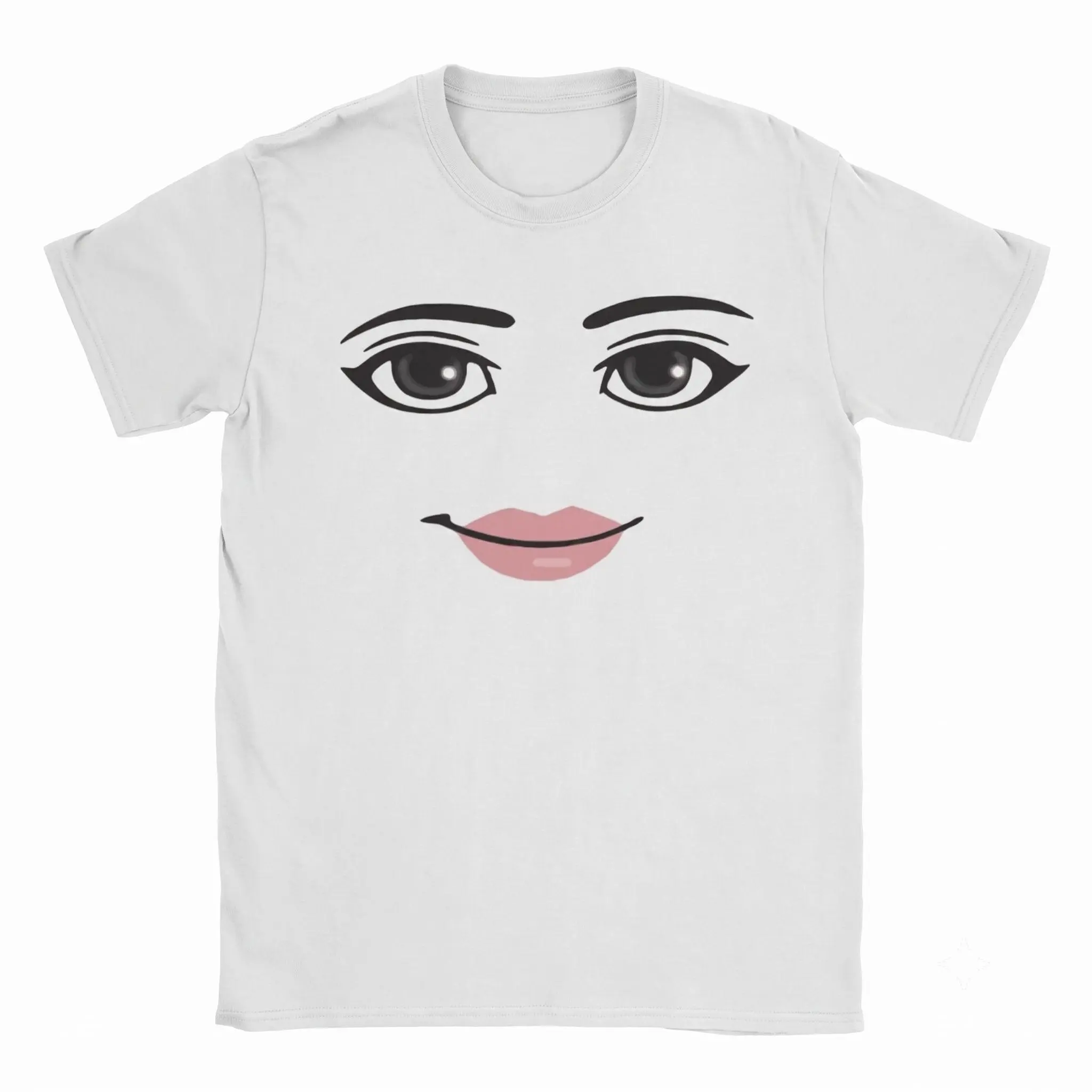 Unisex Classic Short-Sleeve Round Neck T-Shirt for Summer - Harajuku Streetwear, Unique Robot Roblox Gaming-Themed Aesthetic Apparel with Premium Fabric (Menswear)