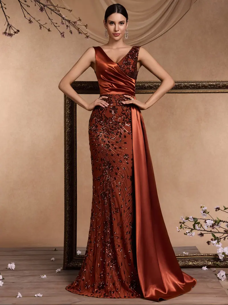 burnt orange prom dress - TikTok Shop burnt orange prom dress - TikTok Shop