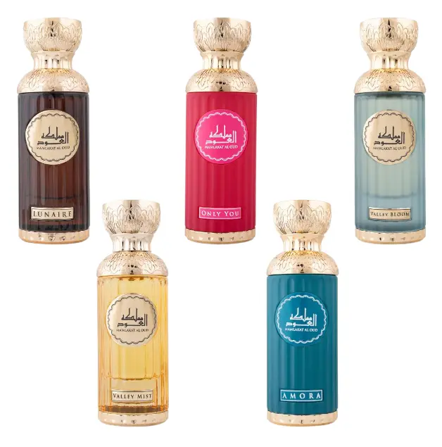(5pc Bundle Pack) Seerati Lunaire, Only You, Valley Bloom, Valley Mist, + Amora by Mamlakat Al Oud EDP Spray, 3.4oz