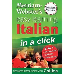 USED Book - Merriam-Webster's Easy Learning Italian: In a Click (Italian Edition) by Ronan Fitzsimons (Paperback) - italian