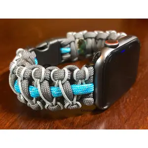 Paracord Watch Band compatible with Apple Watch  Series 1, 2, 3, 4, 5, 6, 7 & SE (watch not included)