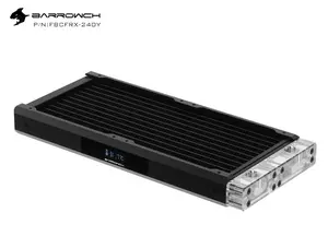Barrowch Chameleon Fish Series Removable 240 Radiator With Display Screen PMMA Edition - Black