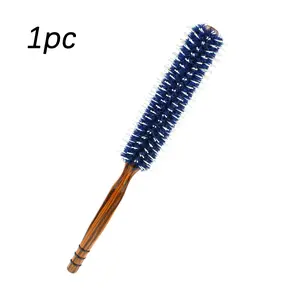 1pc Hair Curling Comb, Round Tube Roll Brush, Salon Styling Bangs Comb, Portable Hairdressing Comb, Beauty Tool for Hairstyling