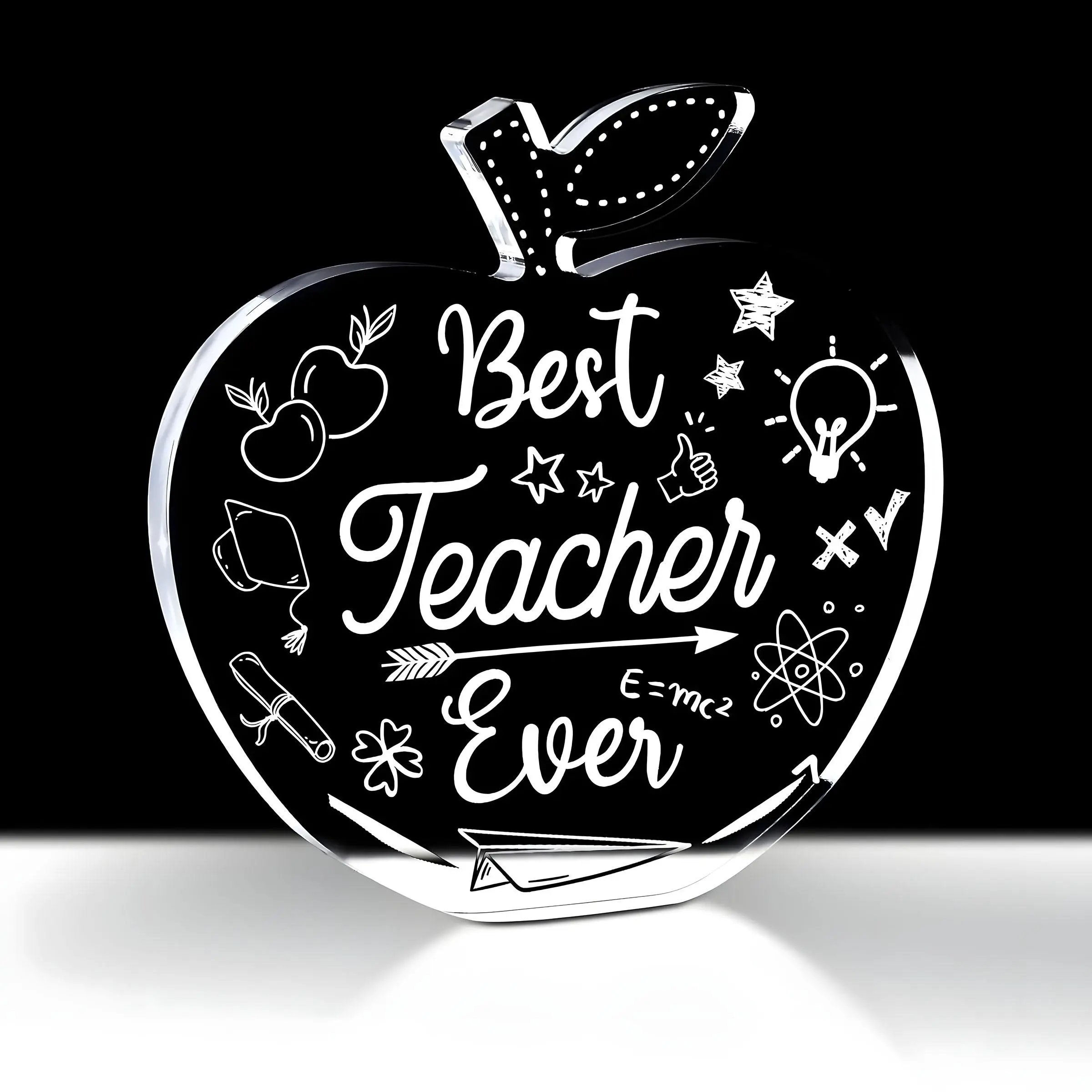 Apple Shape Teacher Appreciation Gift, Teachers Gift, Women's Christmas Thank You Present, Return to School Graduation Gift, Desk Decoration and Paperweight Supplies, Grad Party Favor
