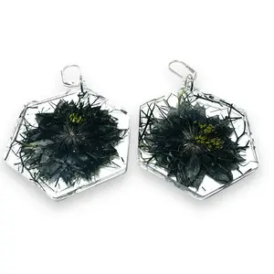 Halloween Collection Resin Flower Earrings